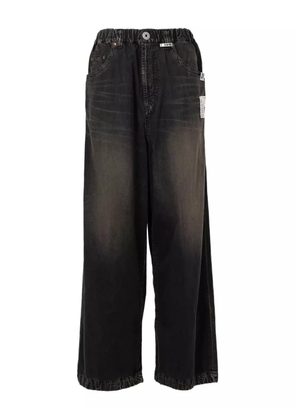 Maison MIHARA YASUHIRO elasticated-waist jeans - Black