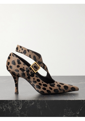 KHAITE - Sloan Leopard-print Calf Hair Pumps - Animal print - IT36,IT36.5,IT37,IT37.5,IT38,IT38.5,IT39,IT39.5,IT40,IT40.5,IT41