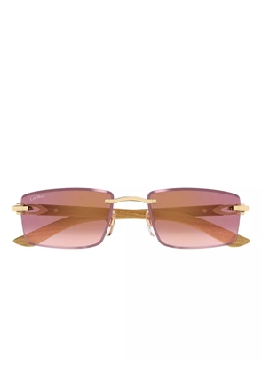 Cartier Eyewear rectangle-frame sunglasses - Black