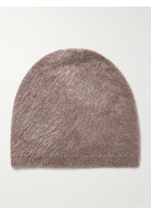 LISA YANG - Brushed-cashmere Beanie - Neutrals - One size