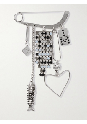 Isabel Marant - Abby Crystal-embellished Silver-tone Brooch - One size
