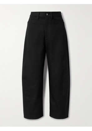 Maria McManus - Bow High-rise Barrel-leg Organic Jeans - Black - US0,US2,US4,US6,US8,US10
