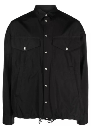 DSQUARED2 logo-print button-up shirt - Black