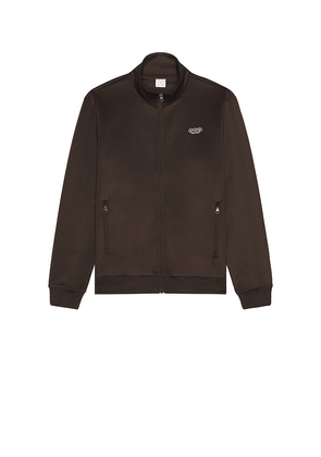 Pop Trading Company Pub Track Jacket in Brown. Size L. Also in M, S, XL/1X.