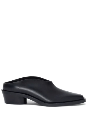 Proenza Schouler Bronco leather mules - Black