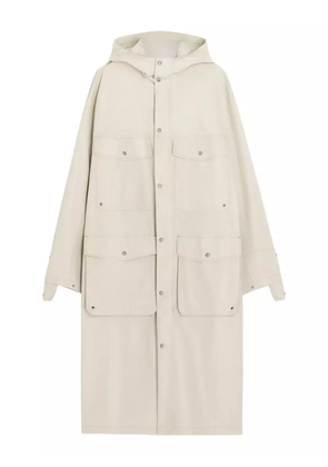 LEMAIRE Utility hand-flap snap-fastening raincoat - White