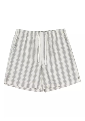 Aimé Leon Dore striped-pattern drawstring shorts - Green