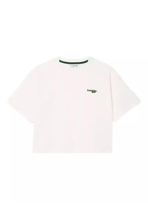 Lacoste logo-patch T-shirt - White