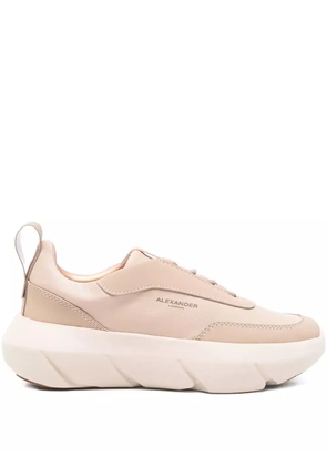 Alexander Smith platform leather sneakers - Neutrals