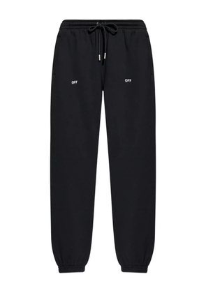 Off-White Stencil Arrow drawstring track pants - Black