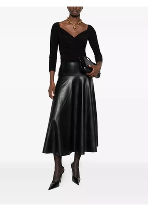 Norma Kamali draped bodysuit - Black