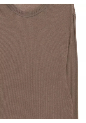 Julius long-sleeved skinny top - Brown