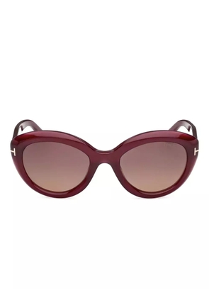 TOM FORD Eyewear cat-eye frame sunglasses - Red