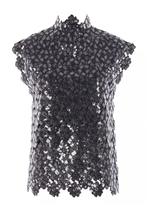 Comme des Garçons TAO floral appliqué top - Black