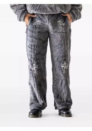 Doublet zip detail graphic trousers - Grey