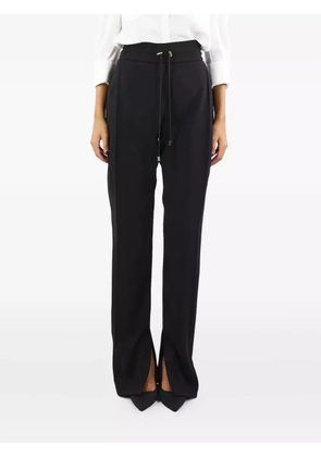 Elisabetta Franchi drawstring split-ankle trousers - Black