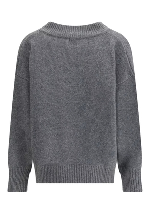 Madeleine Thompson v-neck balthus sweater - Grey