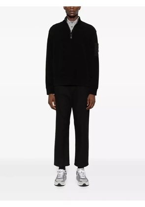 C.P. Company Lens-detail half-zip sweater - Black