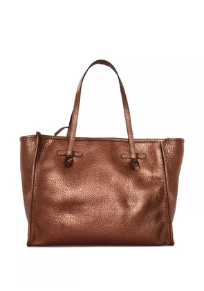 GIANNI CHIARINI Marcella knotted-detail tote bag - Brown