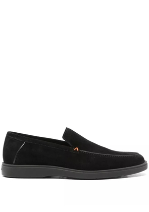 Santoni suede loafers - Black