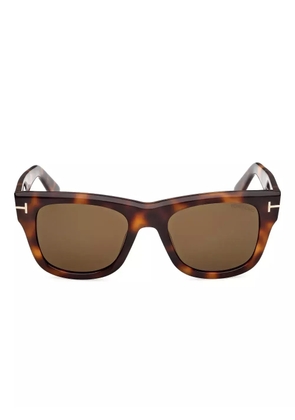 TOM FORD Eyewear rectangle-frame sunglasses - Brown