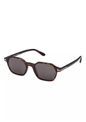 TOM FORD Eyewear geometric frame sunglasses - Brown