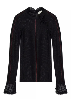 ISABEL MARANT Sarah lace-trim top - Black