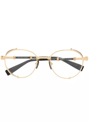 Balmain Eyewear round-frame glasses - Gold