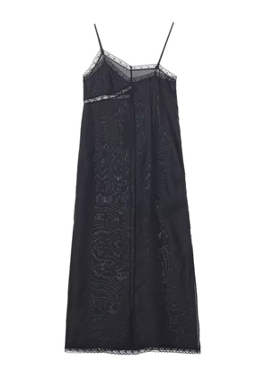 MM6 Maison Margiela asymmetric silk dress - Black