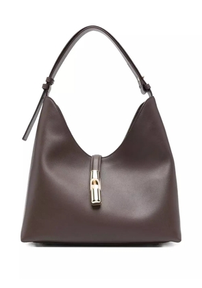 Furla medium logo-detail leather shoulder bag - Brown