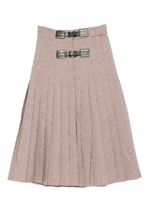 Maje pleated skirt - Brown