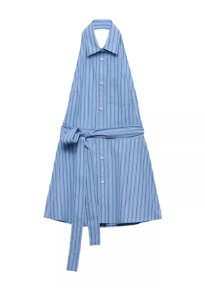 Prada sleeveless striped shirt - Blue