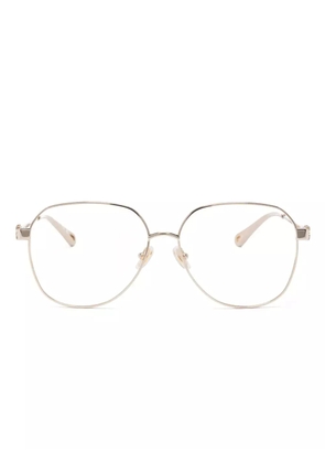 Chloé Eyewear round-frame glasses - Gold