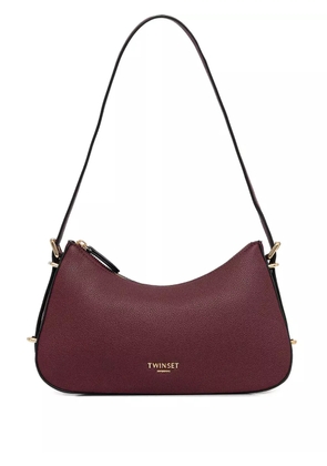 TWINSET logo-lettering shoulder bag - Red