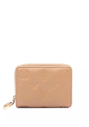 Louis Vuitton Pre-Owned 2021-2025 Monogram Embossed Lambskin Lou Coussin Wallet small wallets - Brown