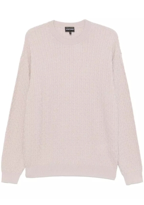 Emporio Armani 3D-knit sweater - Neutrals