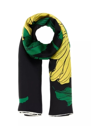 Alexander McQueen sunflower scarf - Black