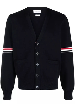 Thom Browne tricolour 4-Bar cardigan - Blue