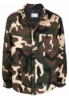 Purple Brand camouflage-print shirt jacket - Green