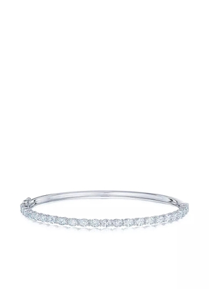KWIAT 18kt white gold oval diamond bangle - Silver