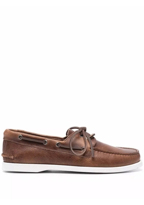 Scarosso Orlando boat shoes - Brown