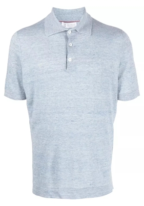 Brunello Cucinelli short-sleeve polo shirt - Blue
