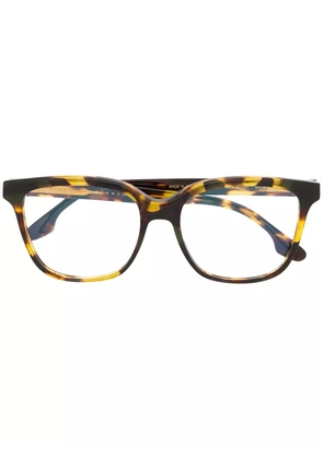 Victoria Beckham Eyewear rectangular tortoiseshell glasses - Brown