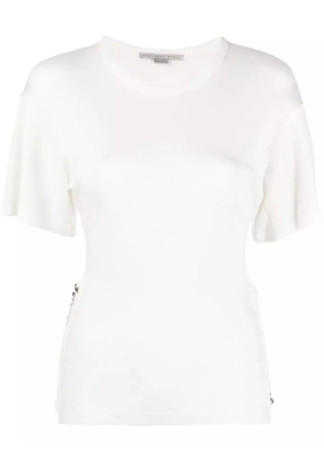 Stella McCartney chain-link detail short-sleeve T-shirt - White