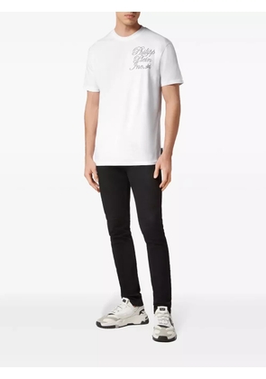 Philipp Plein logo-print cotton T-shirt - White
