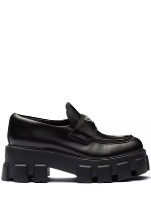 Prada 55mm Monolith leather loafers - Black