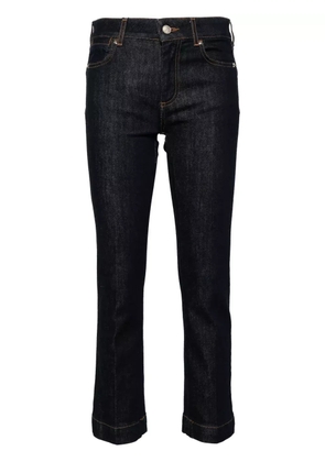 Sportmax Record low-rise cropped jeans - Blue