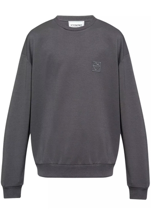 Iceberg logo-appliquéd sweatshirt - Grey