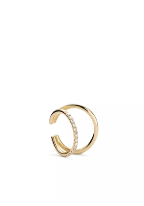 We by WHITEbIRD 14kt yellow gold Melina diamond ear cuff