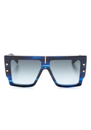 Balmain Eyewear B-Grand logo-plaque sunglasses - Blue